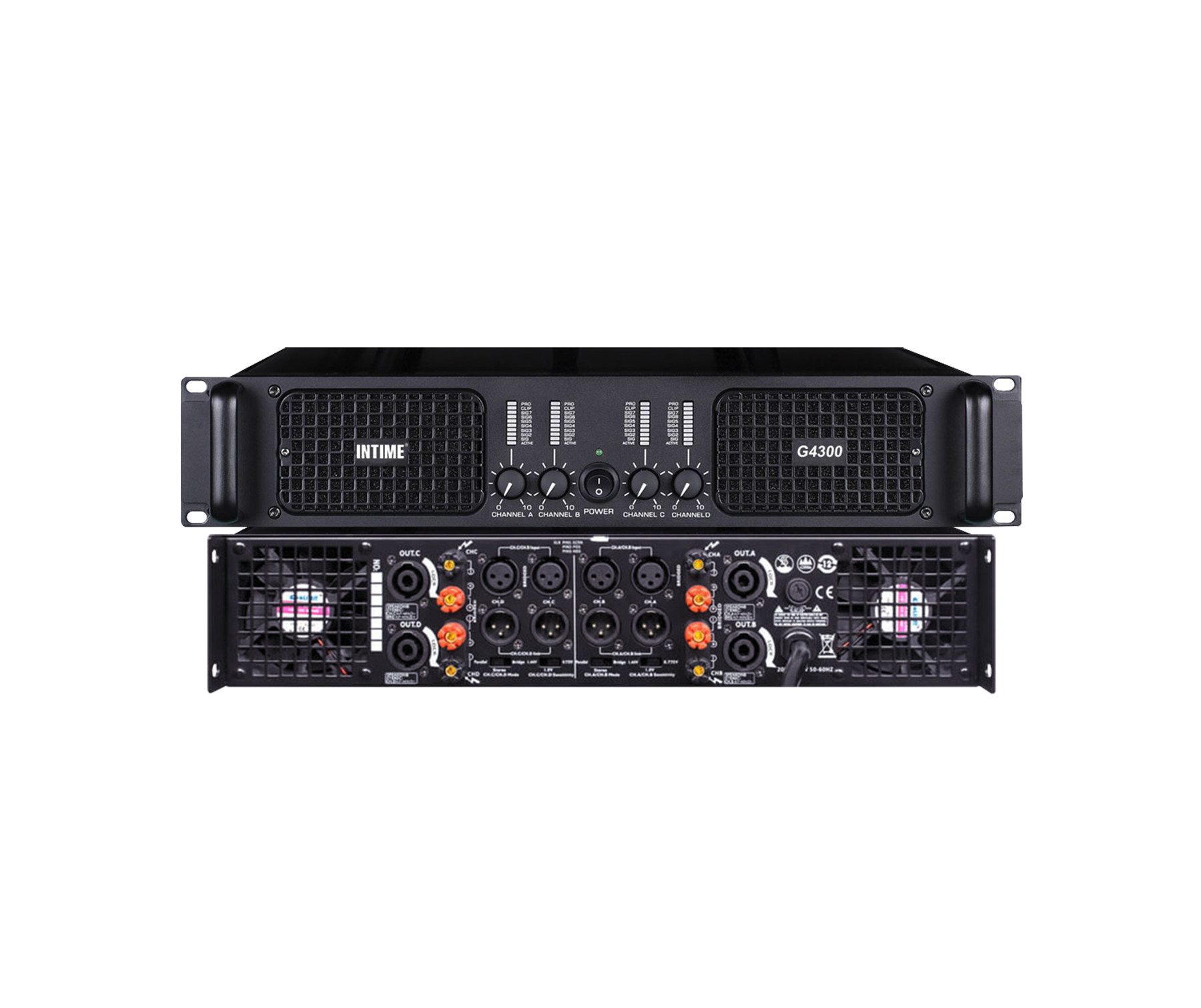 4通道H类模拟功放 G300/G500/G700